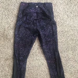 Purple Lululemon train times 7/8 leggings